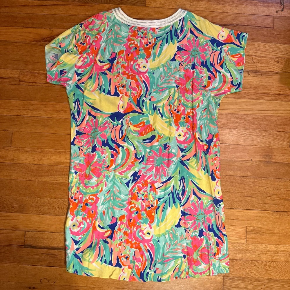 Lilly Pulitzer NWT Harlow Tunic Dress in Casa Banana print size L - Picture 6 of 8